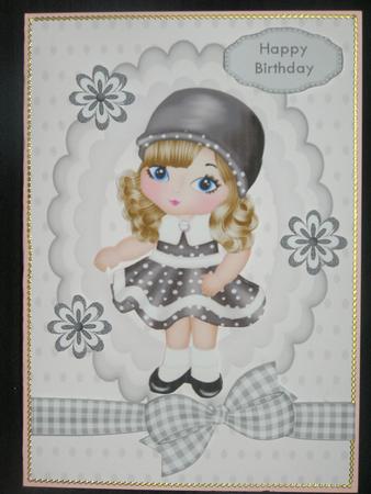 Lovely Little Girl in Black Dress by Susan Smith