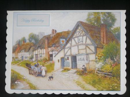 Gold Cup Inn Vintage Easy Cut Decoupage by Susan Smith