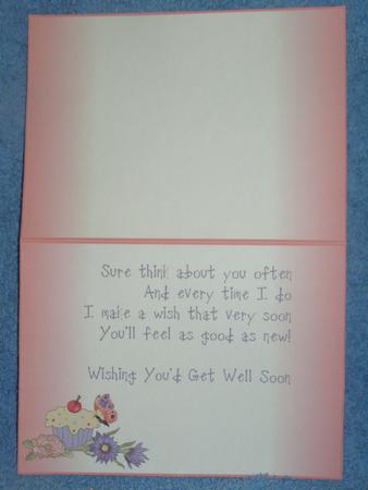 Coffee and Cake Get Well Soon 3 Insert by Susan Smith