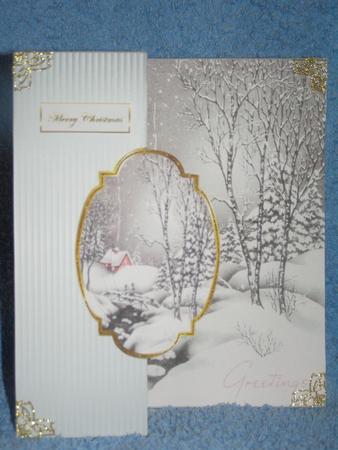 House Over the Bridge No Hole Fold Back Card by Susan Smith