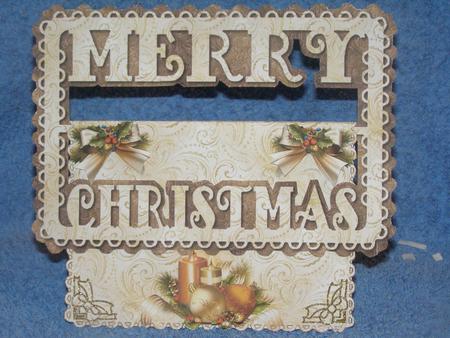 Merry Christmas Buckle Card Mini Kit by Susan Smith