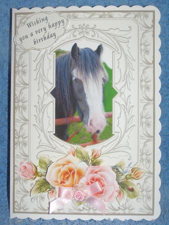 Horse and Blooms by Susan Smith