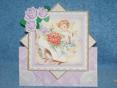 Shoe Fairy Lilac Rose Diamond Card Mini Kit by Susan Smith