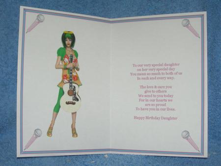 Birthday Daughter Insert by Susan Smith