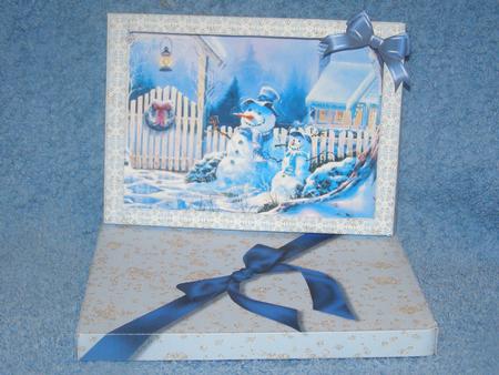 Jolly Snowmen 3D Frame Box Card Kit by Susan Smith