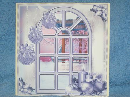 The Lilac Christmas Window Topper by Susan Smith