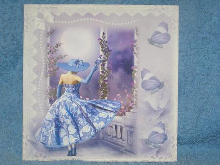 1950's Style Lace and Pearls Butterfly Lady by Susan Smith
