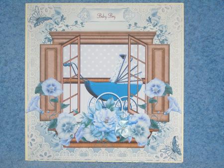 The Baby Boy Window Box Card Front Mini Kit by Susan Smith