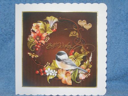 Chick-a-dee Card Topper 2 by Susan Smith