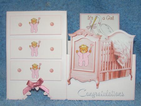 New Baby Girl 3 Drawer by Susan Smith