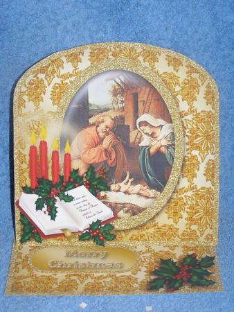 Holy Child Arched Easel Card Mini Kit by Susan Smith