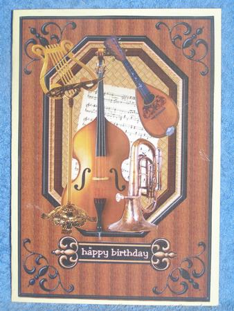 Male Music Card by Susan Smith
