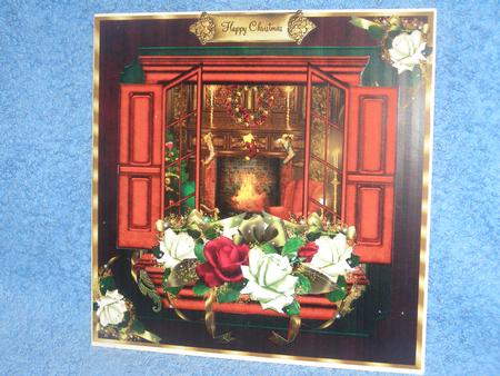 December Rose Christmas Window Box by Susan Smith
