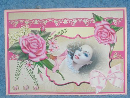Pink Delights Card Front by Susan Smith