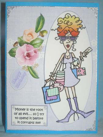Rita Knows the Root of Evil Quick Card by Susan Smith