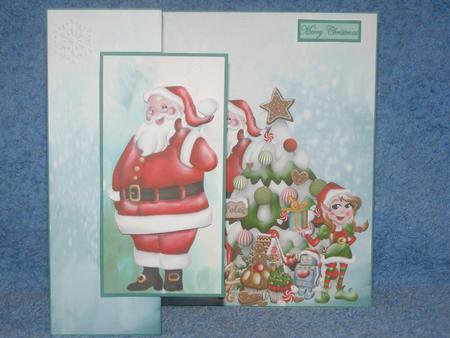 Santa's Party No Hole Fold Back Card by Susan Smith
