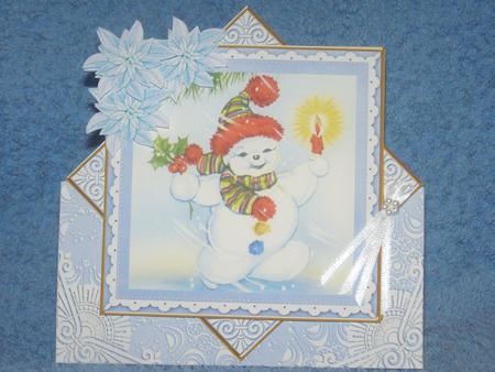 Happy Snowman 3D Diamond Card Mini Kit by Susan Smith