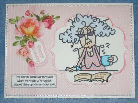 Stella Has Lost Her Train of Thought Quick Card by Susan Smith