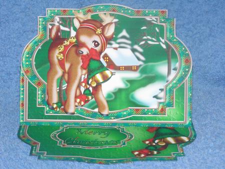 Baby Reindeer Shaped Easel Card Mini Kit by Susan Smith