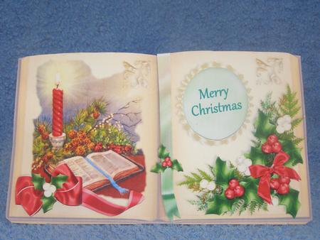 Picture Book Tent-card Mini-kit - Christmas Candle & Book by Susan Smith