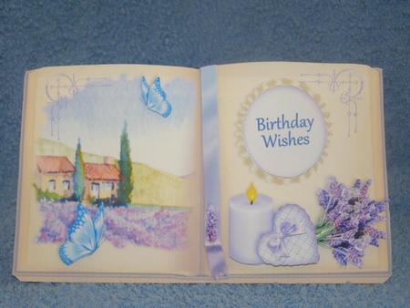 Picture Book Tent-card Mini-kit - Lavender Fields by Susan Smith