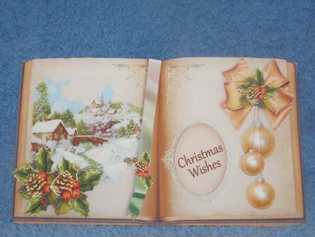Picture Book Tent-card Mini-kit - Golden Christmas by Susan Smith