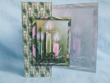 Christmas Candles Foldback by Susan Smith