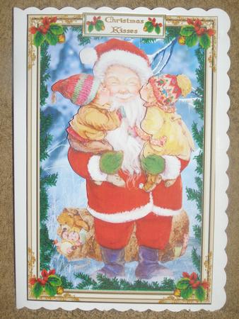 Christmas Santa Decoupage Topper 4 by Susan Smith