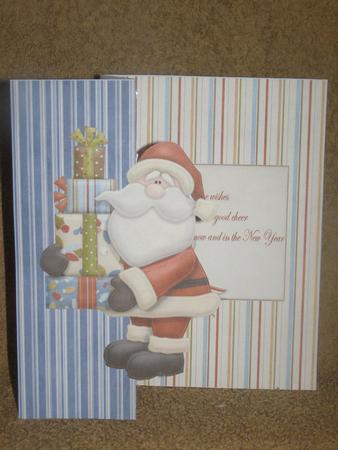 Santa's Gifts Fold Back Card with Verse by Susan Smith