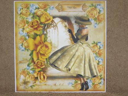 1950's Style Grace and the Yellow Roses by Susan Smith
