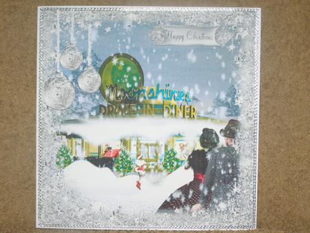 Christmas at the 1950's Diner in Silver by Susan Smith