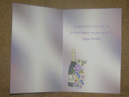 Champagne and Flowers Insert 1 by Susan Smith