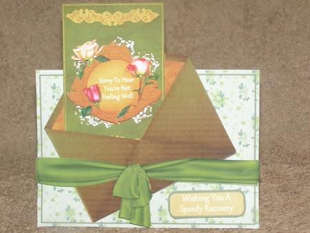 Green Ribbon Get Well Card Minikit by Susan Smith
