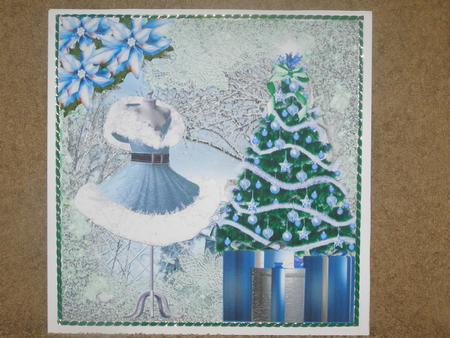 Beautiful Blue Christmas Dress by Susan Smith