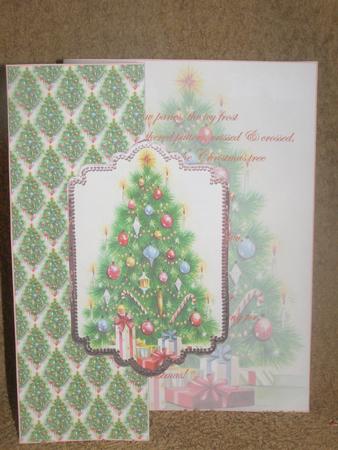 Christmas Tree Fold Back Card by Susan Smith