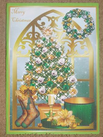 Golden Christmas Window by Susan Smith