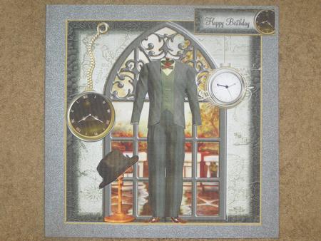 The Gentleman's Room Window Card Front Kit by Susan Smith