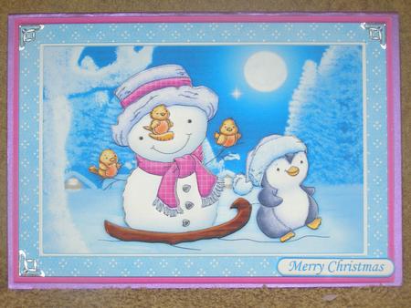 Look What I Found Christmas Card Topper & Decoupage by Susan Smith