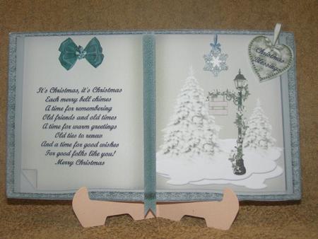 A Winters Scene Christmas Book Sheet by Susan Smith