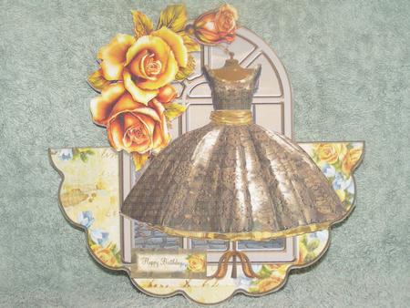 The Brown Dress Window Rocker Card by Susan Smith
