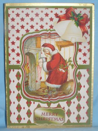 Filling the Stockings Christmas Card Front by Susan Smith