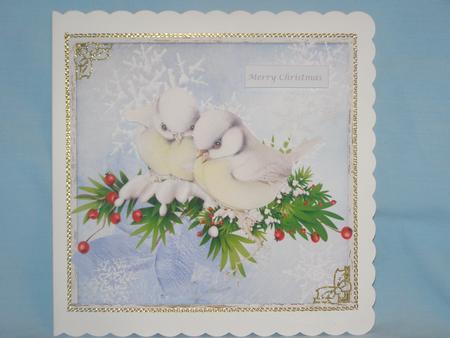 Winter Birds & Snowflakes Card Topper & Decoupage by Susan Smith