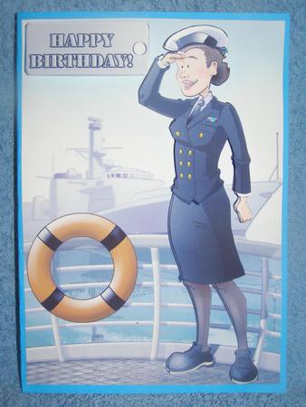 Navy Wren Lady by Susan Smith