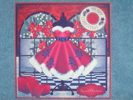 Minikit Christmas Dress in Red by Susan Smith