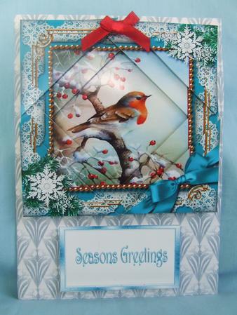 Robin 1 Snow 5inch Triangle Edge Spiral Stacker by Susan Smith