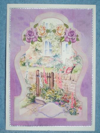 Antique Frame Rose Cottage by Susan Smith