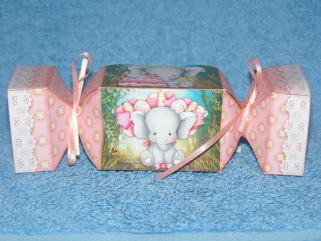Little Pink Elephant Treat Box by Susan Smith