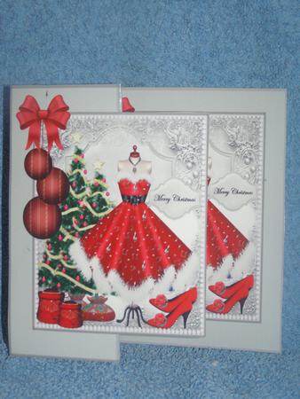 Foldback Mrs. Santa's Christmas Dress by Susan Smith
