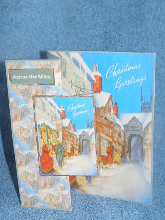 Christmas Shopping Fold Back Card by Susan Smith