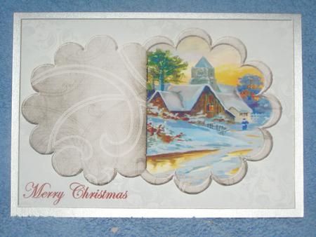 Flippin Out Vintage Christmas Church by Susan Smith